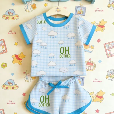 Relax Wear Soft Bamboo Lounge Set Casual ODM Manufacturer Direct Wholesale Fast Delivery Baby Clothes Kids Two Piece