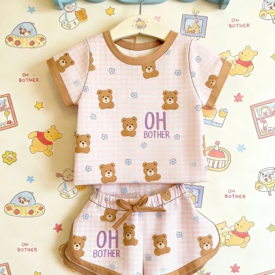 Bamboo Lounge Set Kids Fast Delivery Soft Baby Clothes Two Piece Comfy Loungewear Casual Wear ODM Manufacturer Direct Wholesale