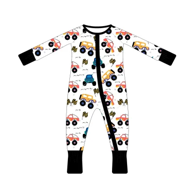 Brand New High Quality Baby Pajamas Long Sleeve Kids Sleeper Digital Printing Toddler Clothing 210g