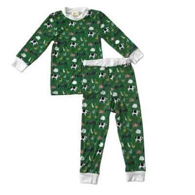 Right Away Arrival Christmas Cow Animals Symbol Two-piece Suit for Infants & Toddlers Outfits