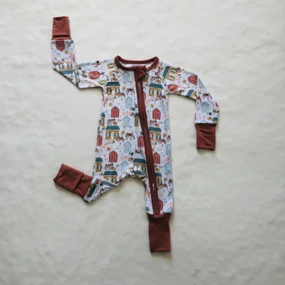 Clothing Manufacturers Overseas Children Baby Body Wear Bamboo