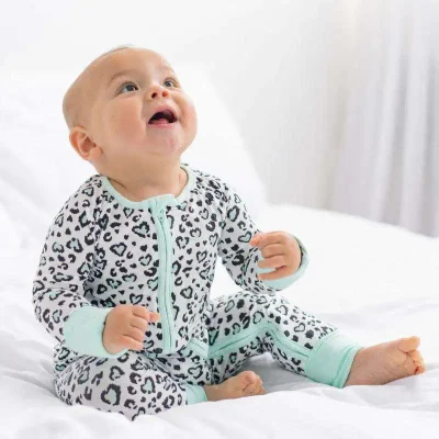 Christmas Breathable Bamboo Zippy Jumpsuit - Baby Romper Sleepwear Pajamas for Toddler Kids Wholesale