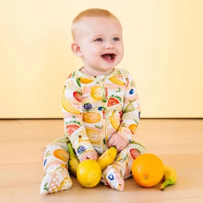 Natural Comfort Zippy Jumpsuit - Baby Romper Pajamas for Newborn | Bamboo Clothing