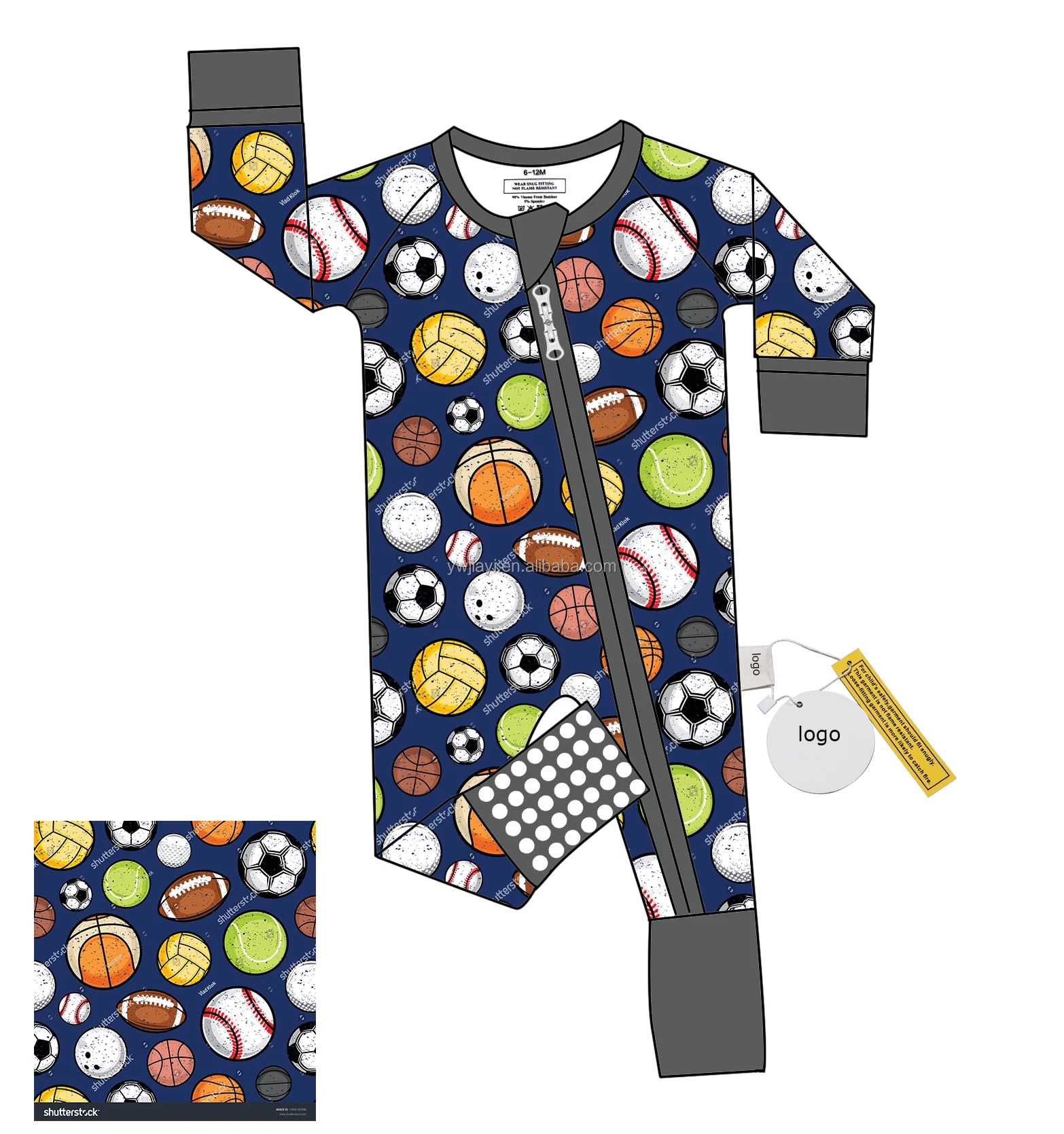 bamboo baby pajamas christmas factory direct production