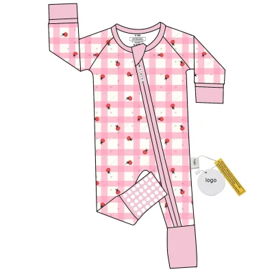 Baby Convertible Zipper Romper Custom Bamboo Fabric Soft for Newborn Wholesale