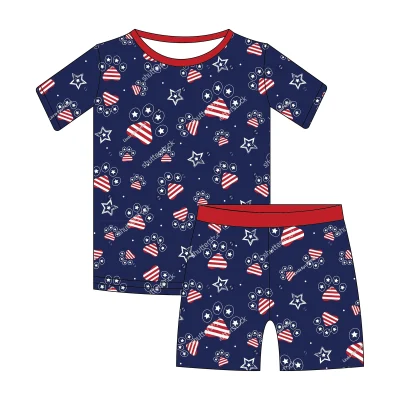 Bamboo Short Set Kids Baby Clothes Wholesale Soft Breathable ODM Fast Shipping Manufacturer Direct