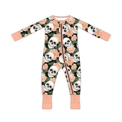 Halloween Baby Onesie Cozy Infant Bamboo Pajamas Sleepwear Jumpsuit Lightweight Design Clothes Romper