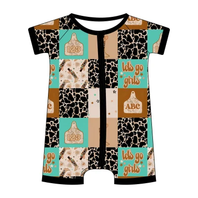 Ready to Ship Baby Sleepwear Stock Toddler Shortie Cpcs Certified Baby Clothing Kids Shortie Wholesale Bamboo Clothing