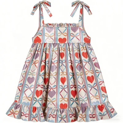 Premium Bamboo Sleeveless Dress for Baby Girls Easy Playtime Essential Organic Breathable Cloth Wholesale Low MOQ