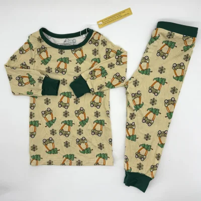 Luxury Kids Clothing  Children Pajamas Supplier Bamboo Fiber Toddler Sleepwear Girl Style Baby Clothes for Sleeping