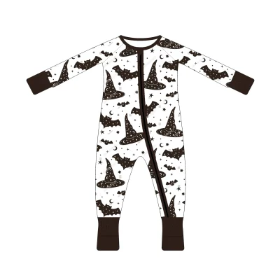 Halloween Romper - Lollipop Print Zippy Jumpsuit | Sweet Color Bamboo Sleepwear