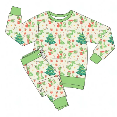 Boutique High Quality 70%bamboo+25%cotton+5%spandex Baby Clothes Round Neck Toddler Sweatshirt Children 2pcs Set