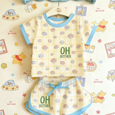 Bamboo Lounge Set Baby Kids Soft Two Piece Relax Wear Infant Comfy Outfit ODM Manufacturer Direct Wholesale Baby Clothes