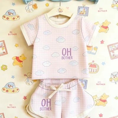 Comfy Kids Loungewear Two Piece Fast Shipping Baby Clothes Bamboo Lounge Set Soft ODM Manufacturer Direct Wholesale Casual Wear