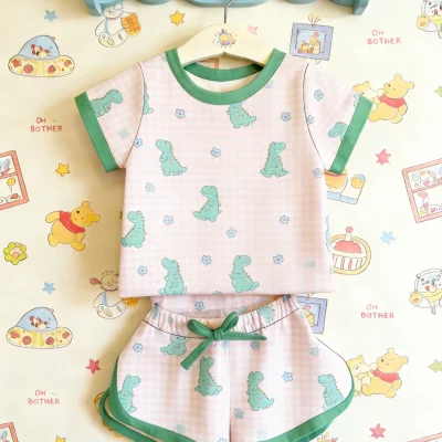 Kids Comfy Soft Loungewear Baby Clothes Two Piece Bamboo Lounge Set Fast Shipping ODM Manufacturer Direct Wholesale Casual Wear