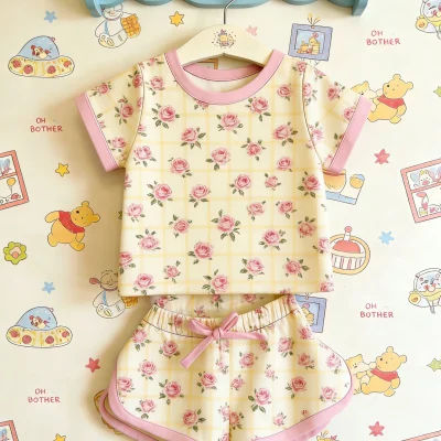 Soft Bamboo Lounge Set Baby Clothes Kids Two Piece Comfy Casual Wear Infant Loungewear ODM Manufacturer Wholesale Fast Delivery