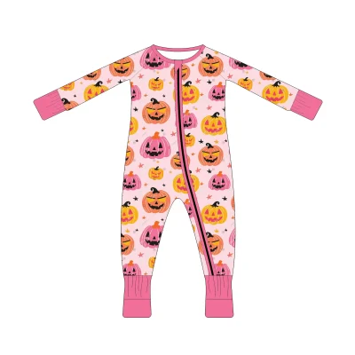 Halloween Best Seller Baby Bamboo Pajamas Buttery-Soft Sleep Romper for Newborns, Eczema-Friendly & Hypoallergenic