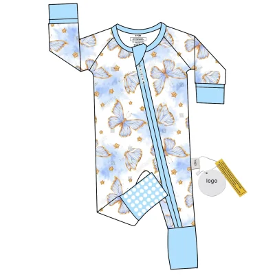 Hot Sales Custom Tight-Fitting Bamboo Clothes for Newborn Baby Girls for Toddler Kid Pajamas and Rompers