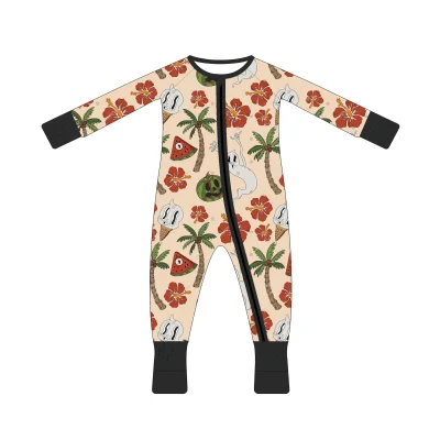 JAYE Infant Soft Clothes Clothing Baby Bamboo Sleeper Romper Newborn Bamboo Double Zipper Pajamas