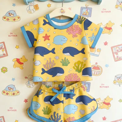 Kids Bamboo Lounge Set Baby Comfy Two Piece Relax Wear Infant Loungewear ODM Manufacturer Direct Wholesale Premium Fast Shipping