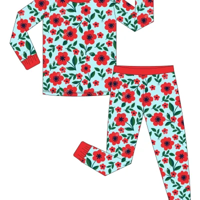 2pcs Set Baby Girl Outfit | Bamboo Dress with Long Sleeve Boutique Wholesale Supplier