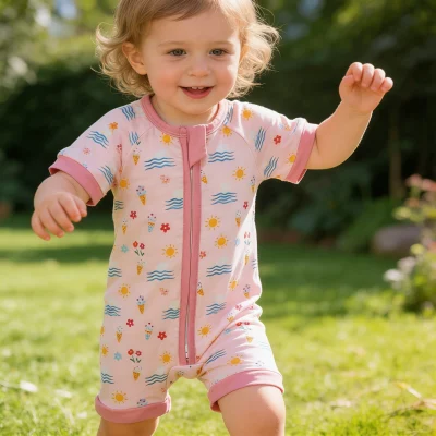 Brand New High Quality Bamboo Baby Short Romper Ultra Soft Newborn One-piece Outfit Breathable Skin-friendly Infant Jumpsuit