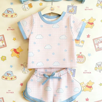 Delivery Fast Kids Two Piece Wholesale Comfy ODM Manufacturer Premium Bamboo Fiber Loungewear Baby Clothes