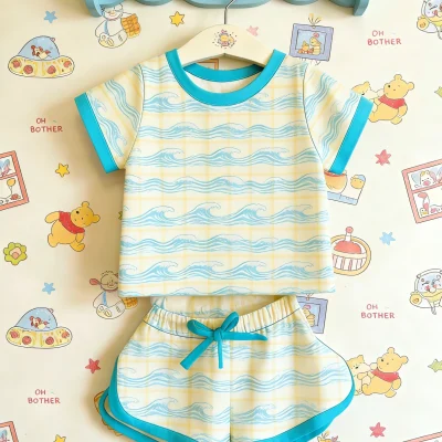 Bamboo Lounge Set Baby Clothes Kids Comfy Two Piece Lounge Set Infant Soft Relax Wear ODM Manufacturer Direct Wholesale