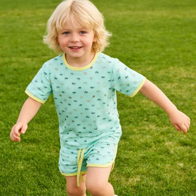 Summer Essential Baby Pajamas Set Short Sleeve Toddler Sleepwear Breathable Infant Loungewear Cute & Comfortable