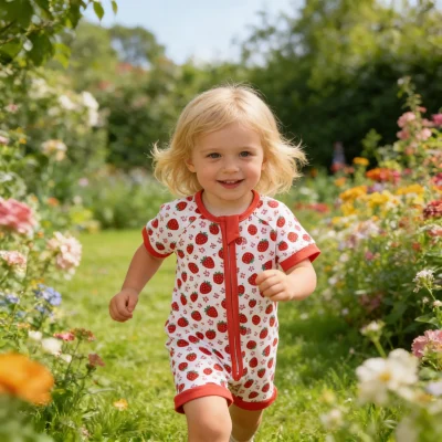 Adorable Baby Shortie Skin Friendly Touch Baby Clothing Wrinkle Proof Kids Pajamas Breathable Infant Clothing Baby Sleepwear