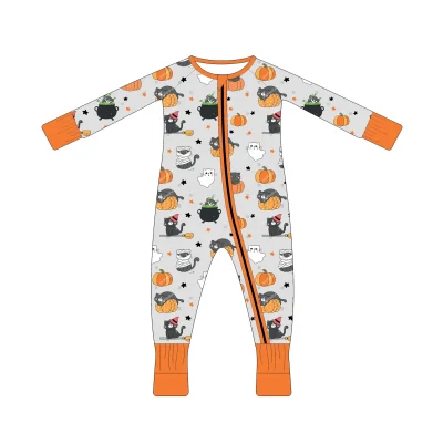 Playtime Halloween Baby Romper - Zippy Jumpsuit & Bamboo Sleepwear | Cozy Toddler Pajamas Kids Bulk Pack
