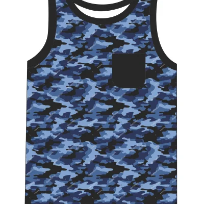 2025 Latest Wholesale Top Selling Kids Clothes Bamboo Fiber Custom Logo Print Tank Top