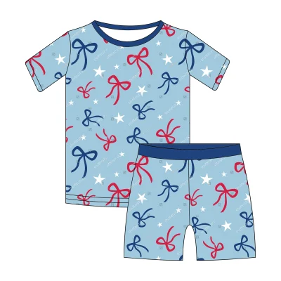Fast Shipping Wholesale Bamboo Short Set Baby Clothes Kids Soft Breathable ODM Manufacturer Direct