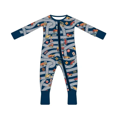 Comfortable Bamboo Fabric Baby Pajamas Quick Dry Kids Romper Custom Designs Baby Clothing